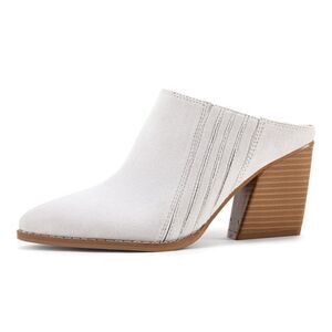 (84-4002)  Womens Backless Western Mules Sz 8.5